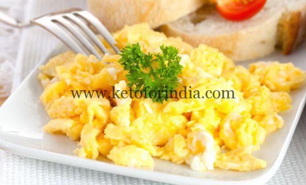 Keto scrambled-eggs