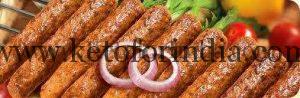 Keto Mutton Seekh Kebab