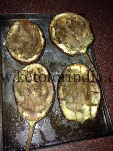 Priya's #Keto Baked Eggplants/Aubergines with Lamb Mince