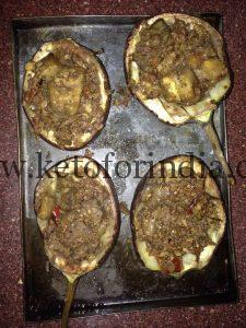 #Keto Baked Eggplant with Lamb Mince