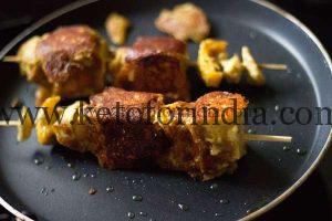 Paneer Tikka Recipe/Marinated & Grilled Cottage Cheese Cubes