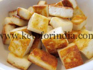 Fried cottage cheese