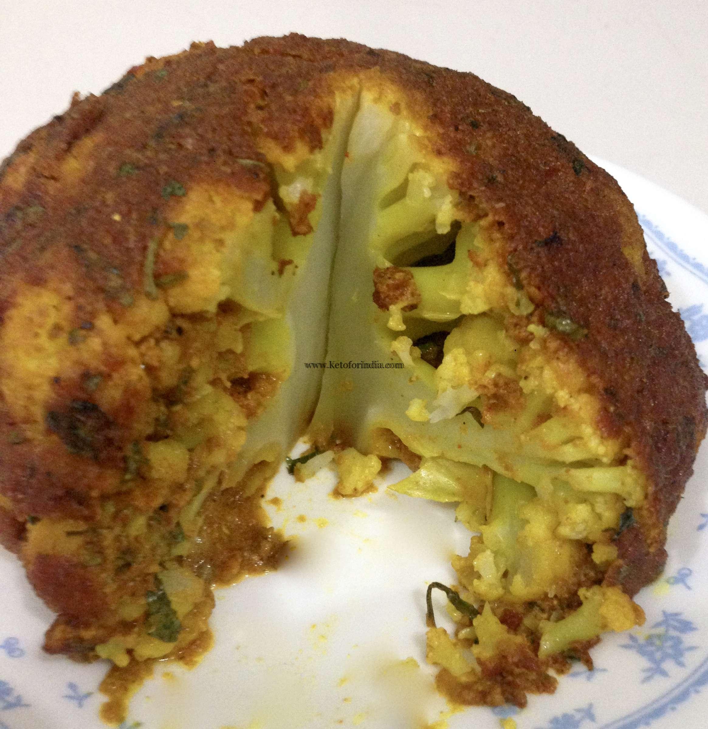 Keto Gobhi Mussallam Tandoori Cauliflower 