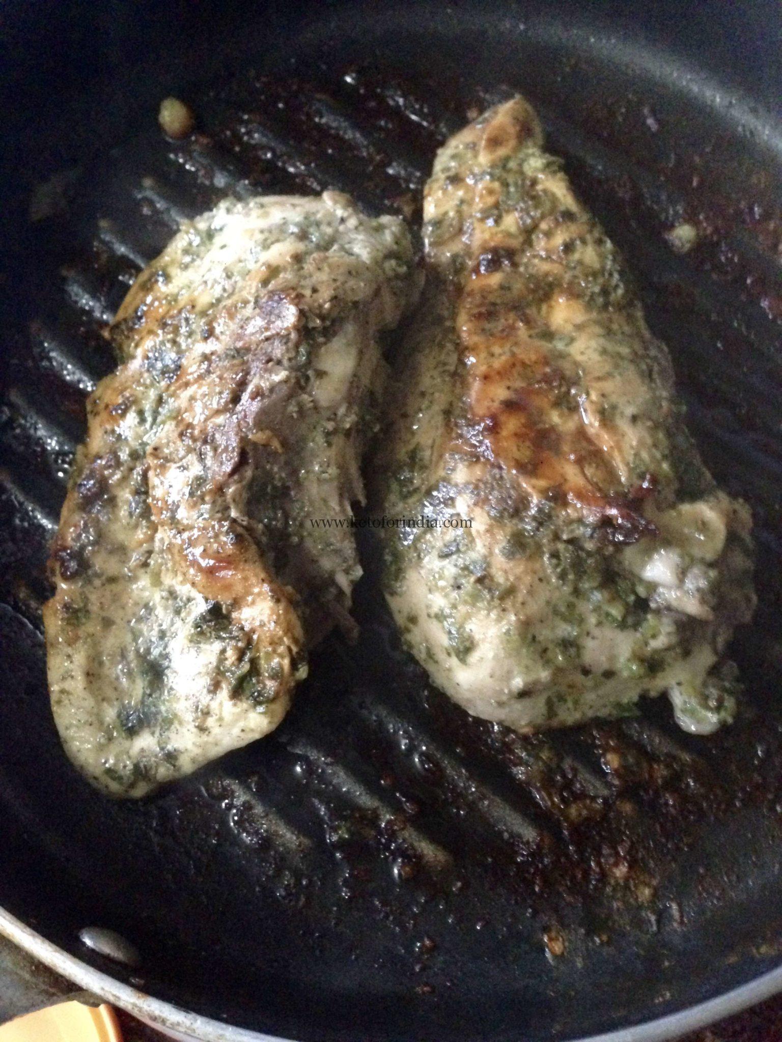 Recipe of Keto Haryali Chicken or Indian Grillied Chicken