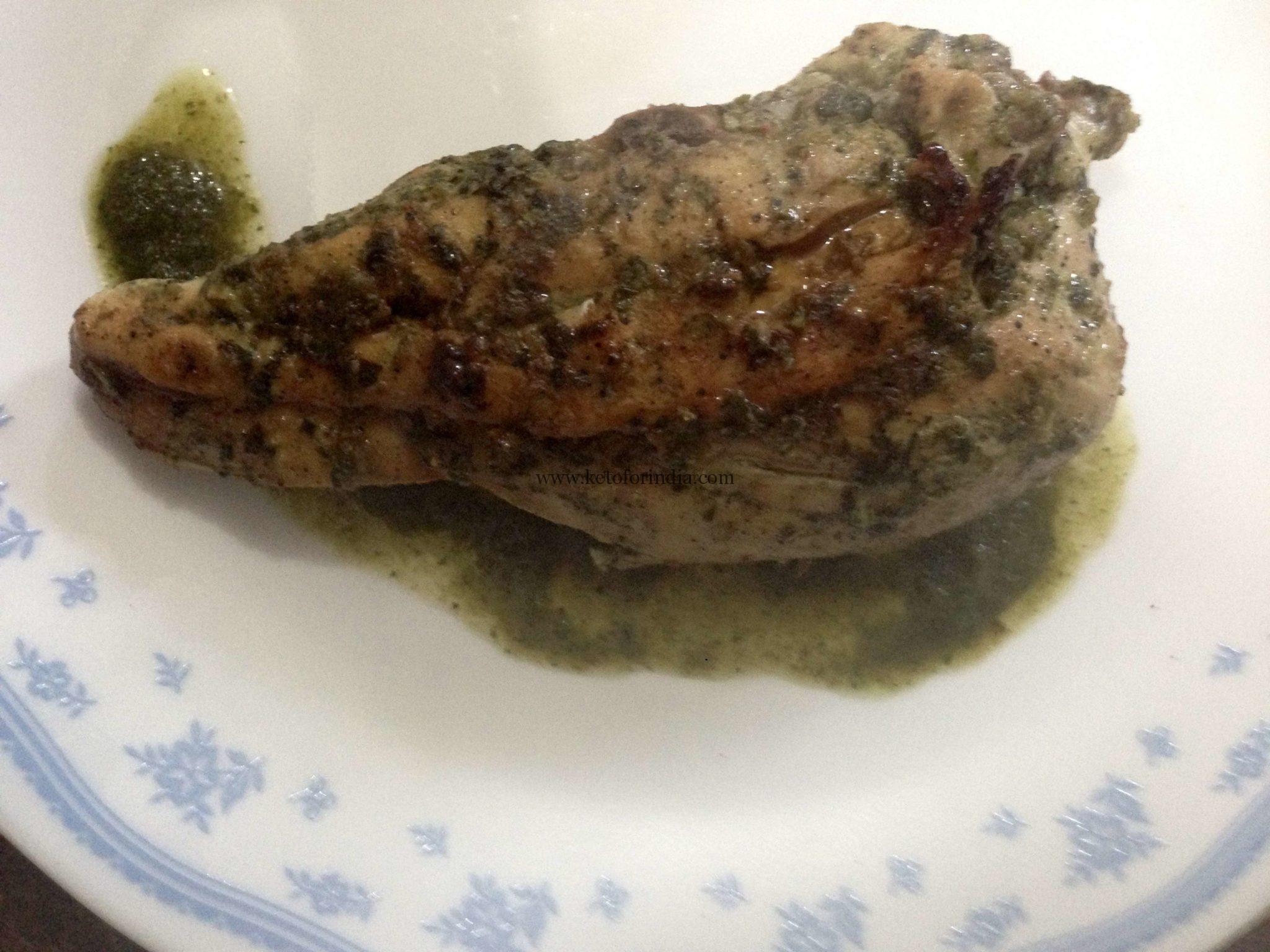 Keto Hariyali Chicken Recipe by Nutritionist Priya 