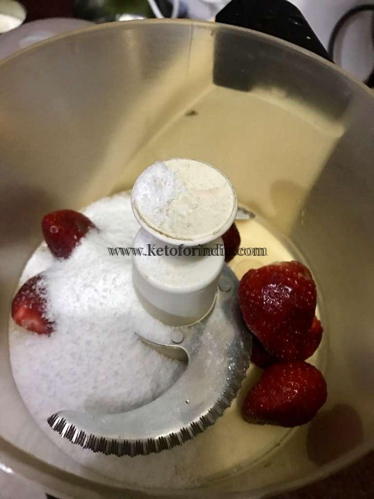 Steps to Make Keto Strawberry Cheesecake
