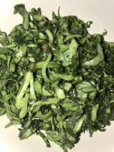 Add The Chopped Spinach