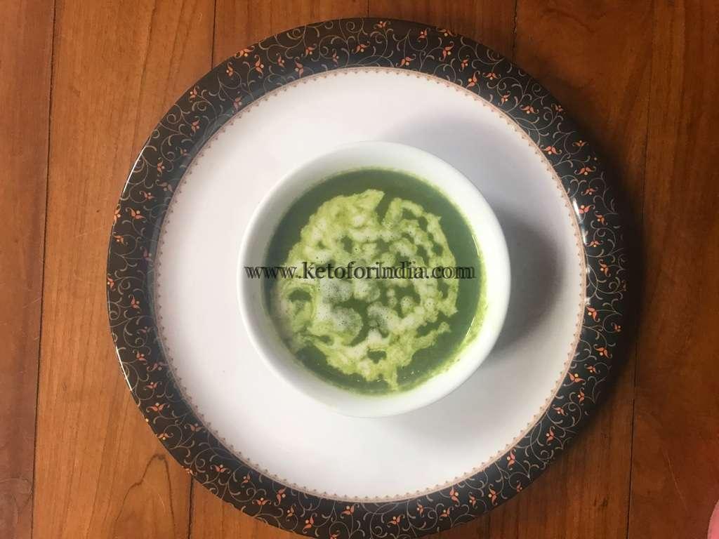 Keto Vegetarian Spinach Soup