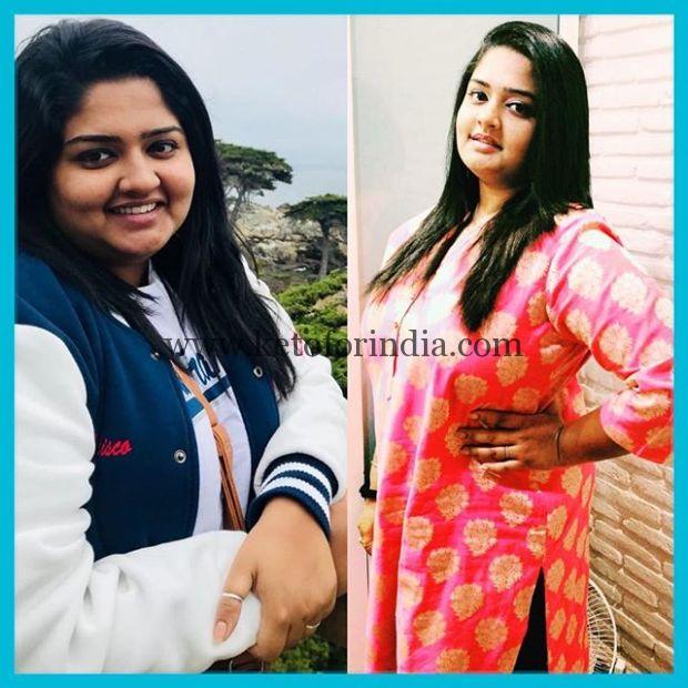 Shreya - Keto For India Weight Loss Before & After