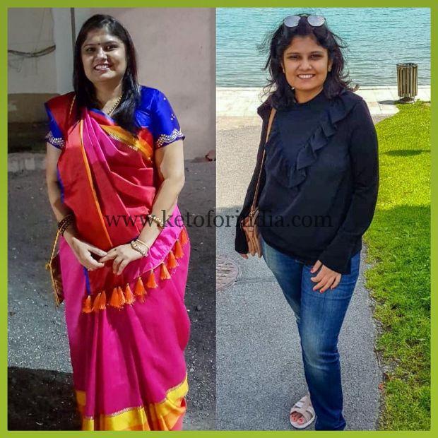 Drashti - Keto For India Transformation - Before and After Image