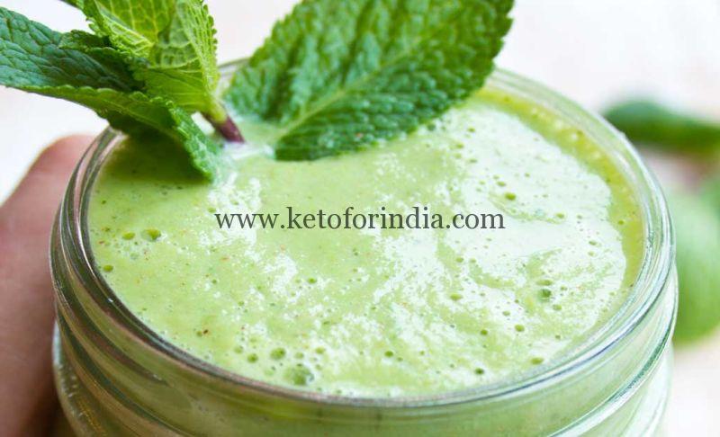 Keto Green Smoothie Recipe in Hindi