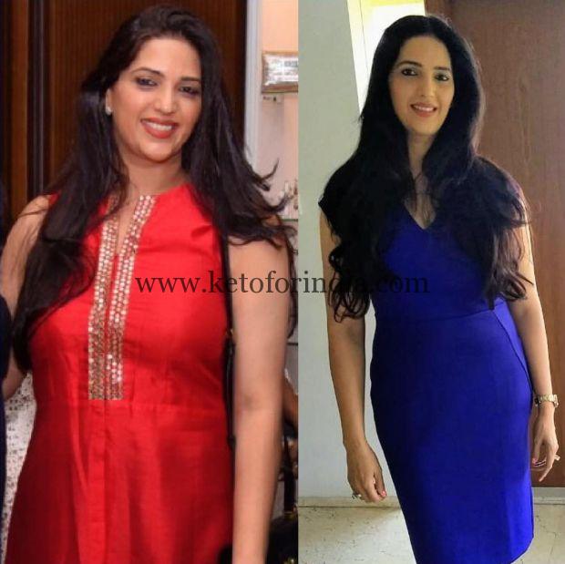 Kavitha - Keto For India Transformation, Before and After