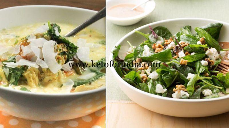 Keto-Chicken-Stew-and-Spinach-Salad