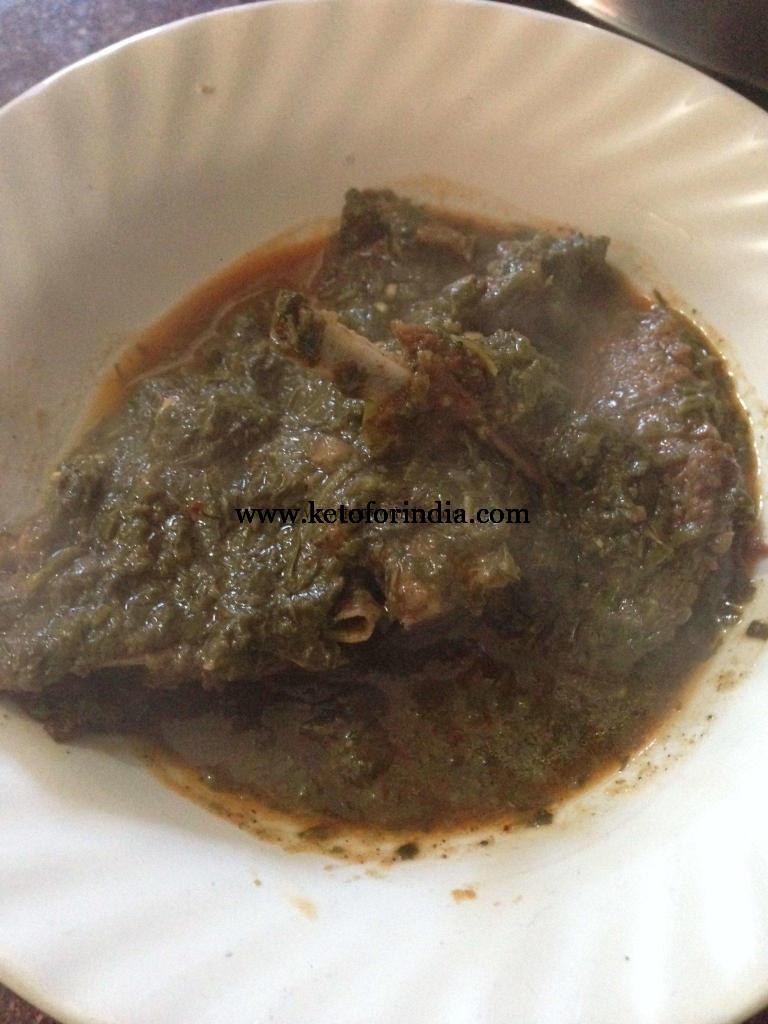Keto Saagwala Gosht Lamb And Spinach Curry