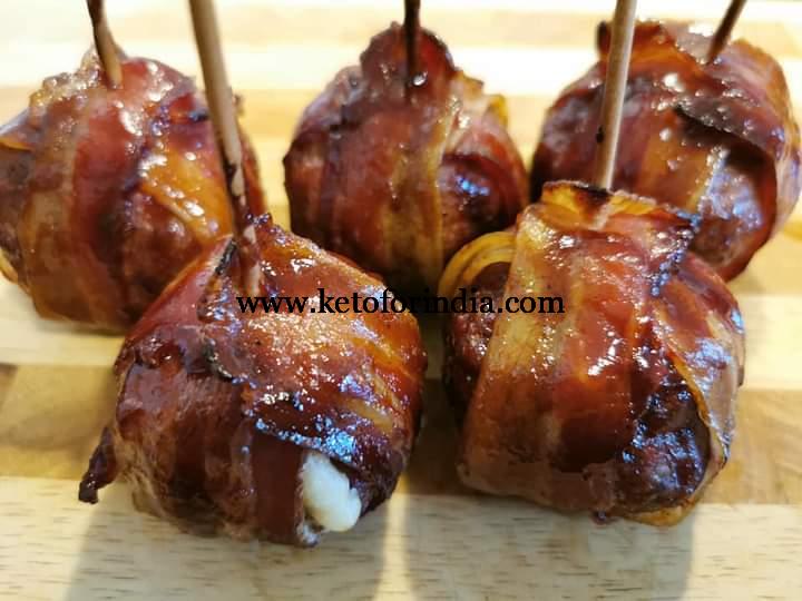Keto Bacon Balls, Keto for India, Non Vegetarian Snacks