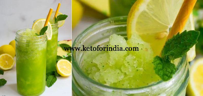 Keto-Frozen-Mint-Lemonade-keto fro india recipe