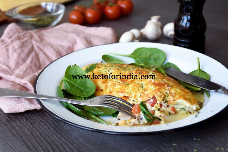 Keto Reverse Omelette - Keto For India blog