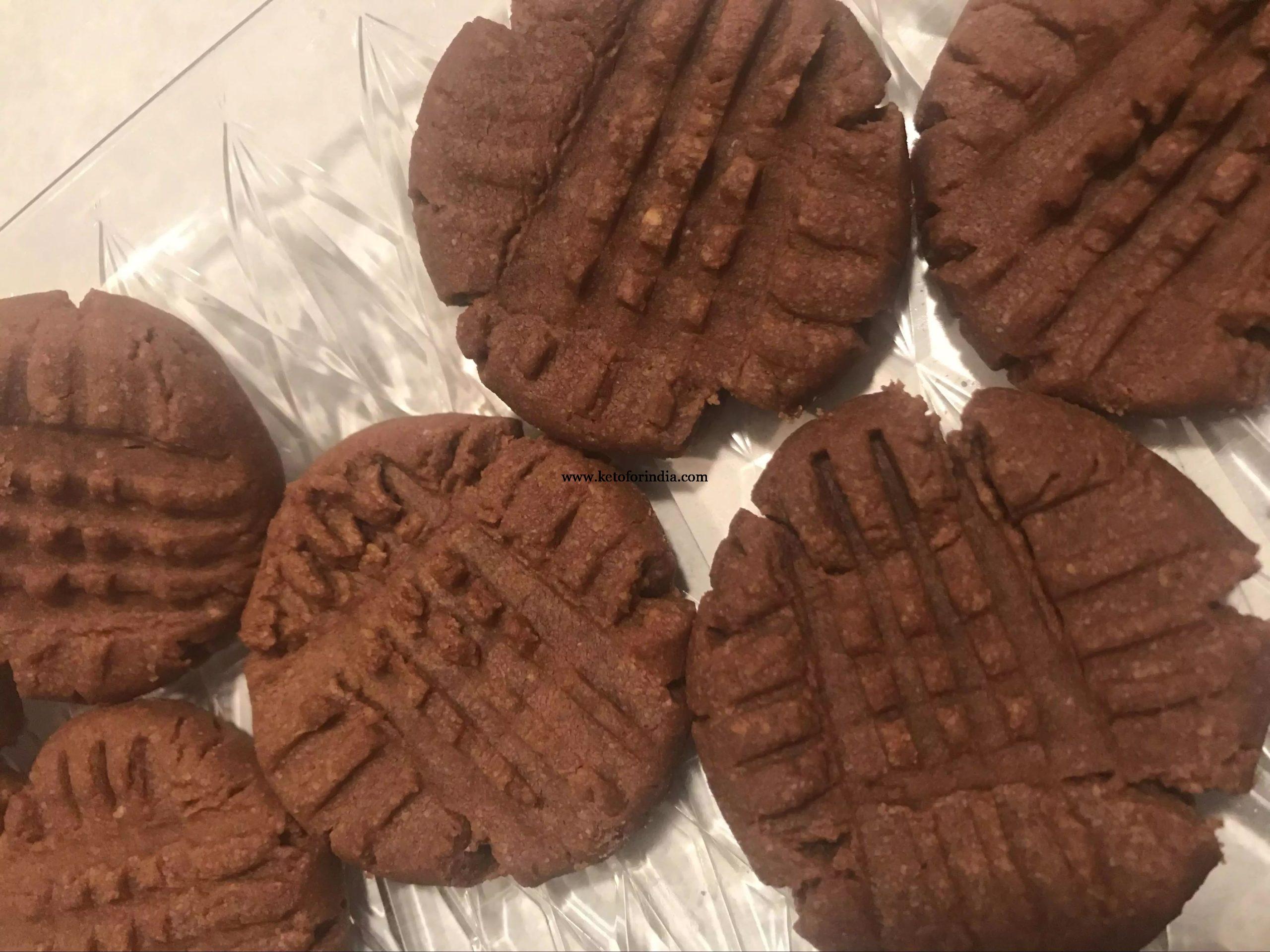 Keto Peanut Butter Chocolate Cookies